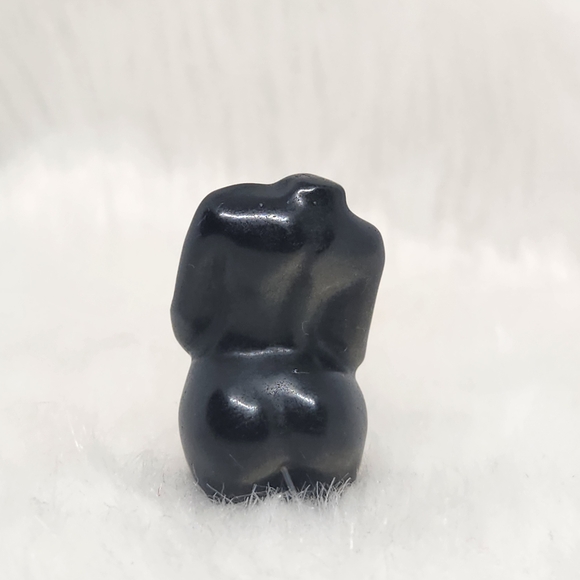 Reserved! Gold Sheen Obsidian Mothers Body Pregnant Crystal Carving. - Picture 3 of 8